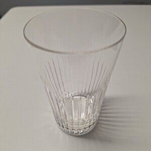 Crystal Maastricht Holland Water Glass 5 Inch Tall Clear‎ Vertical Lines